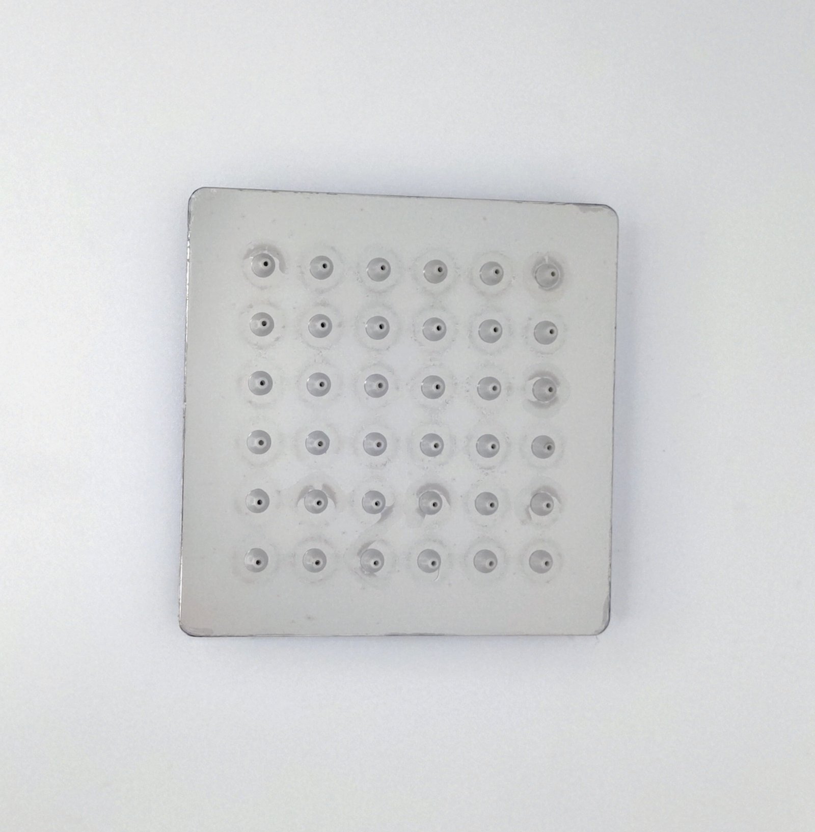 DUCHA CUADRADA 10CM CROMADA