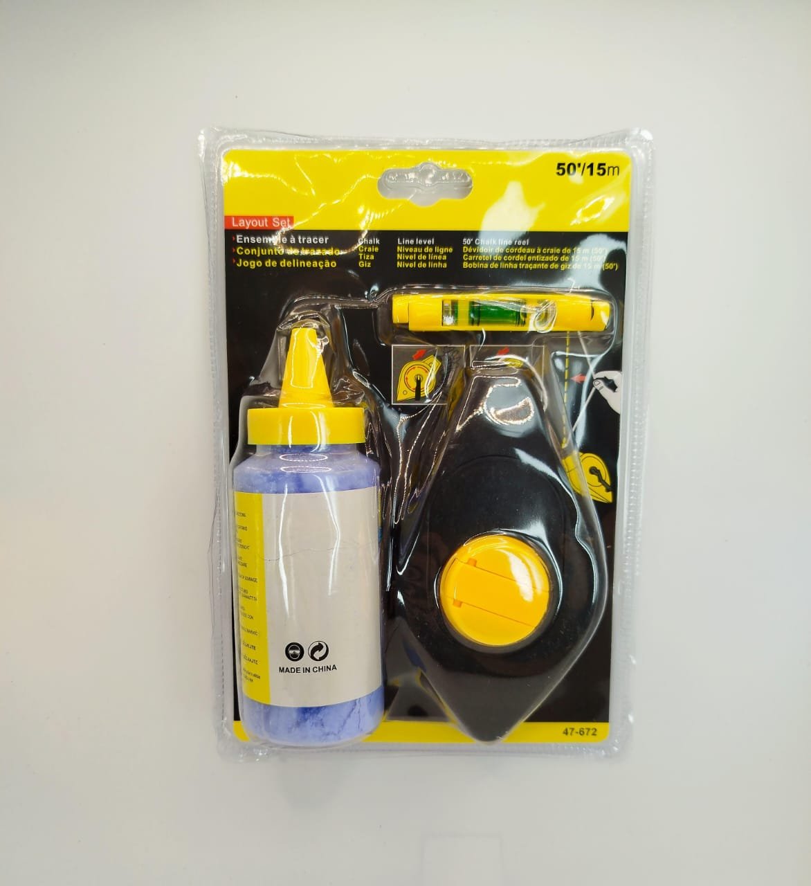 CHOCLA CON TIZA Y NIVEL 15MTS