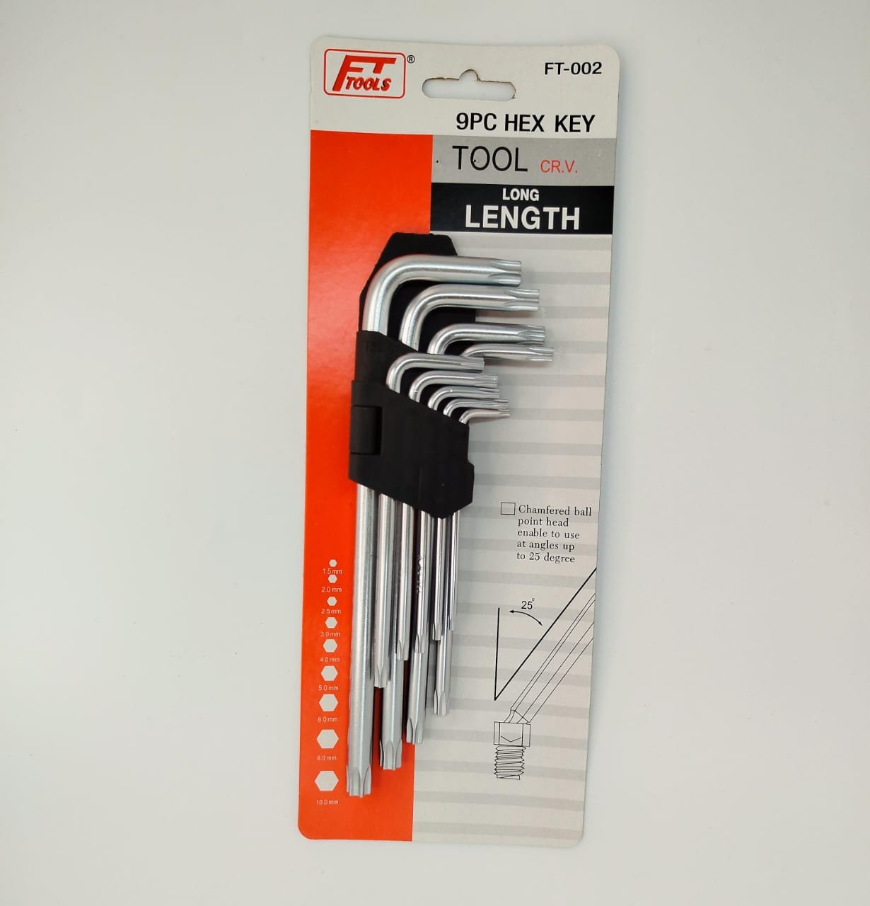 LLAVE TORX CORTA SATINADA (CRV)