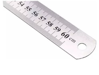 REGLA METALICA 60 CM