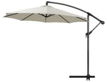 SOMBRILLA DE JARDIN CON BASE (SIN PESO)
DIAMETRO 3 MTS OFERTA