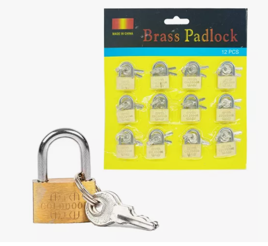 CANDADO VALIJERO 20MM X 12 PIEZAS