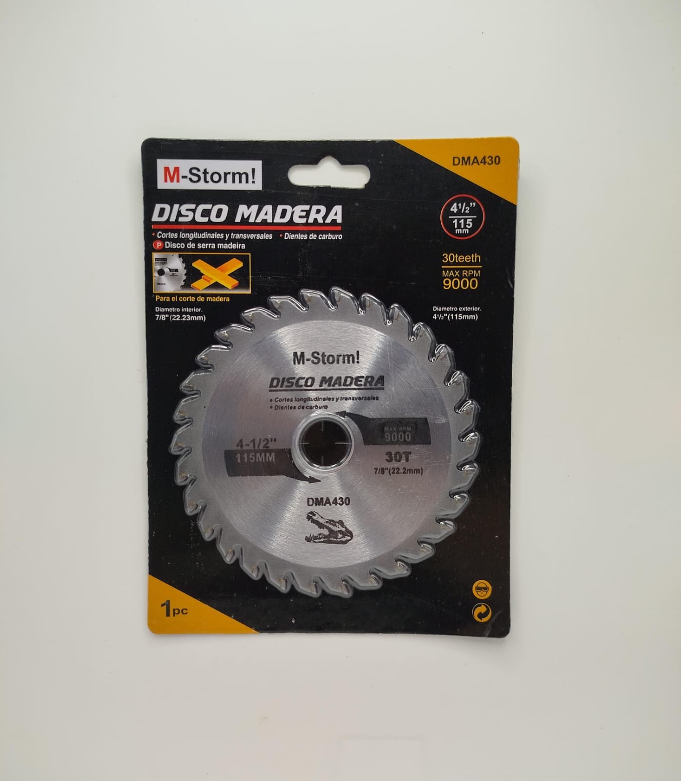 DISCO MADERA 115MM 24 DIENTES