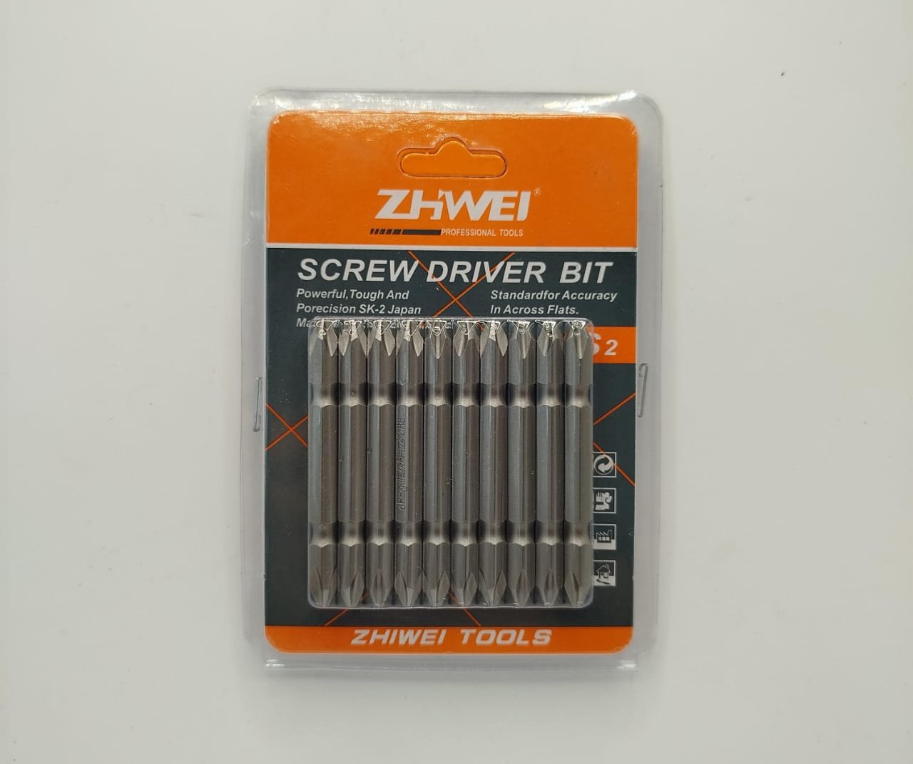 PUNTA PH2 LARGA DOBLE (X10 PCS)
LARGO: 65MM ZHIWEI