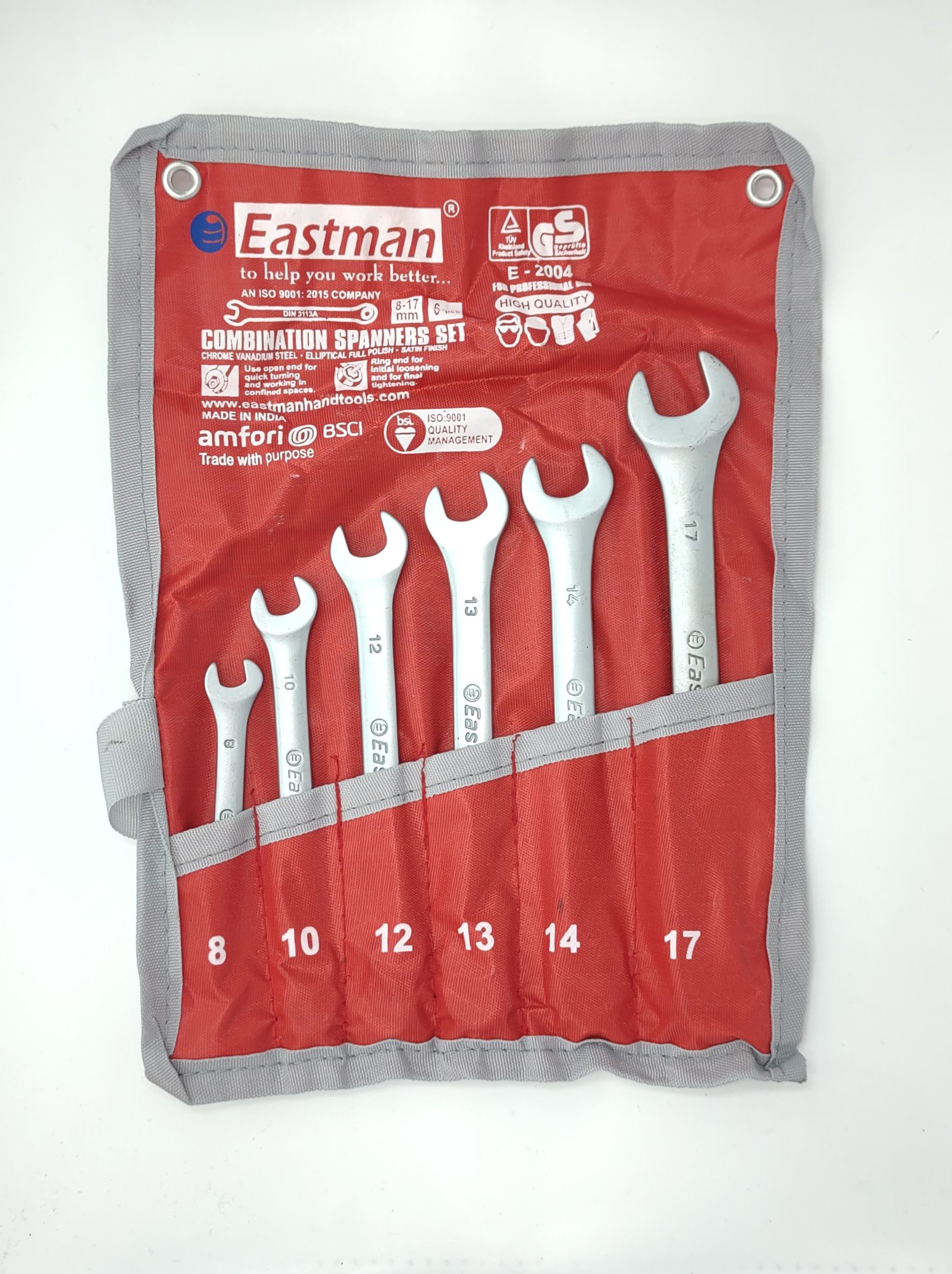 LLAVE COMBINADA CRV PULIDO X6 PCS
EASTMAN